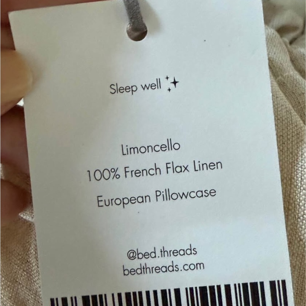 Butter Yellow Linen Euro Pillowcases (2) - Picture 3 of 5